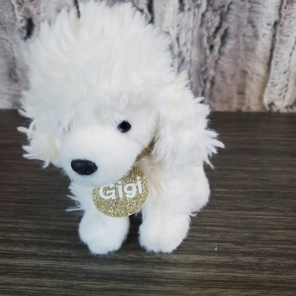 Justice Pet Shop White Poodle Puppy Dog Gigi Plush Mini Stuffed Toy 5